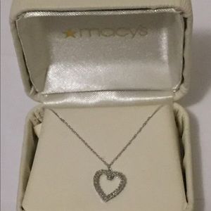 Heart necklace bridge Diamond